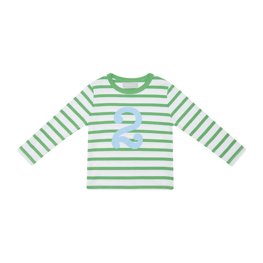 Bob & Blossom Breton Striped Number 2 T Shirt