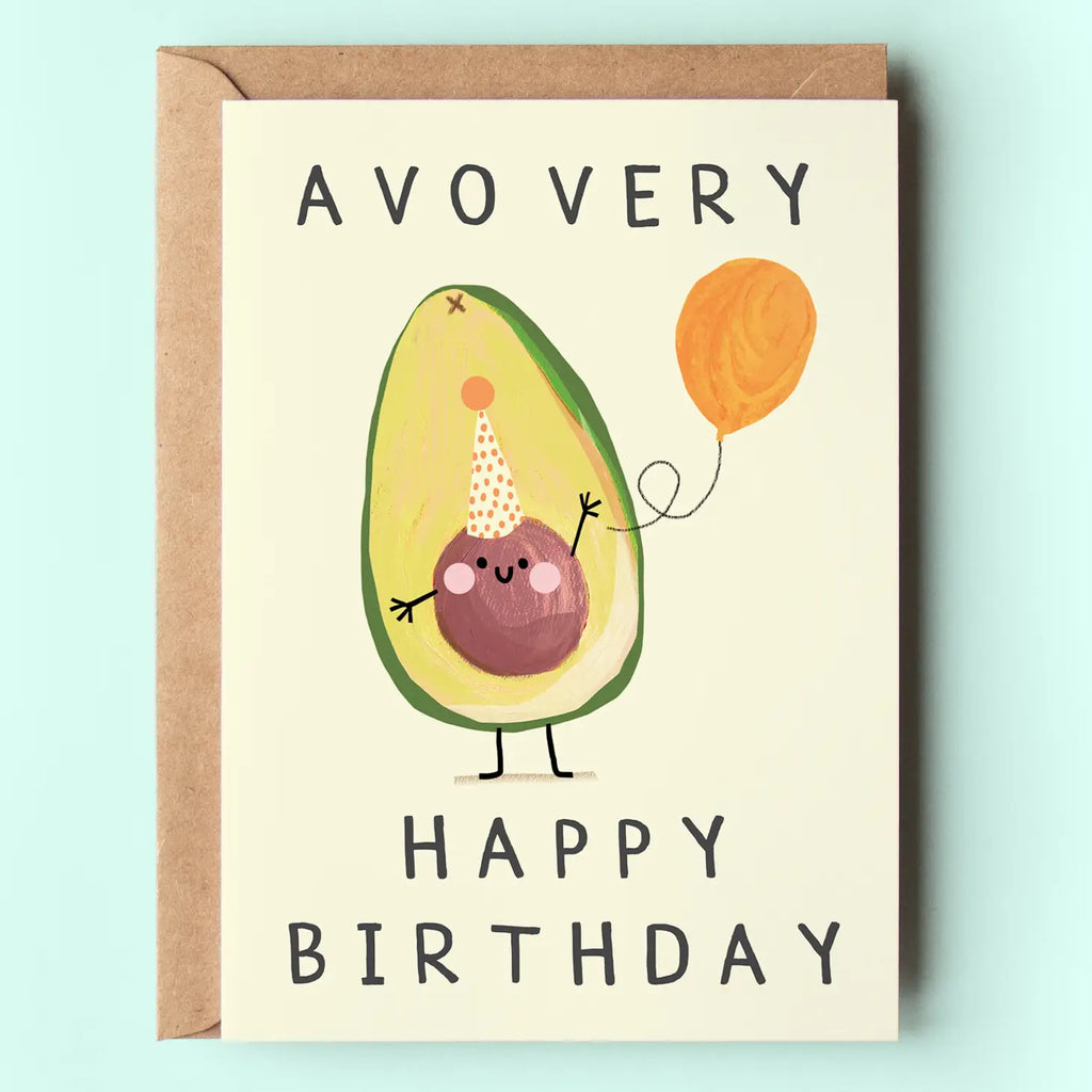 Darcie Olley Avocado Birthday Card