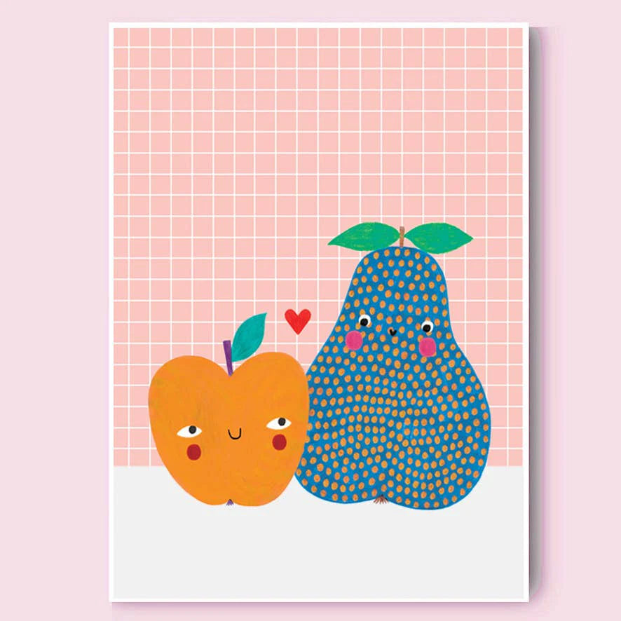 Daria Solak Illustrations Apple And Pear Card