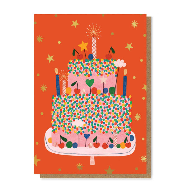 Daria Solak Illustrations Celebration Cake Greeting Card