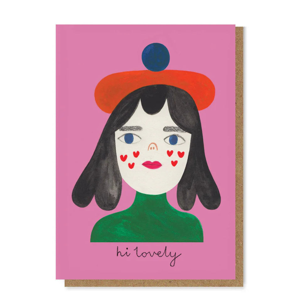 Daria Solak Illustrations Hi lovely Card