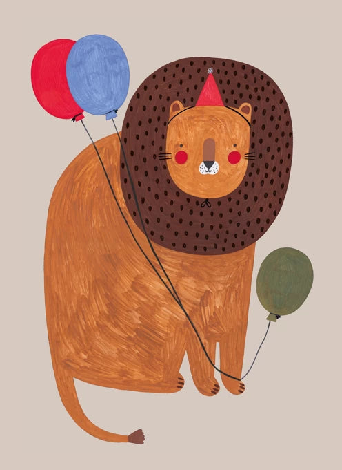 Daria Solak Illustrations Party Lion