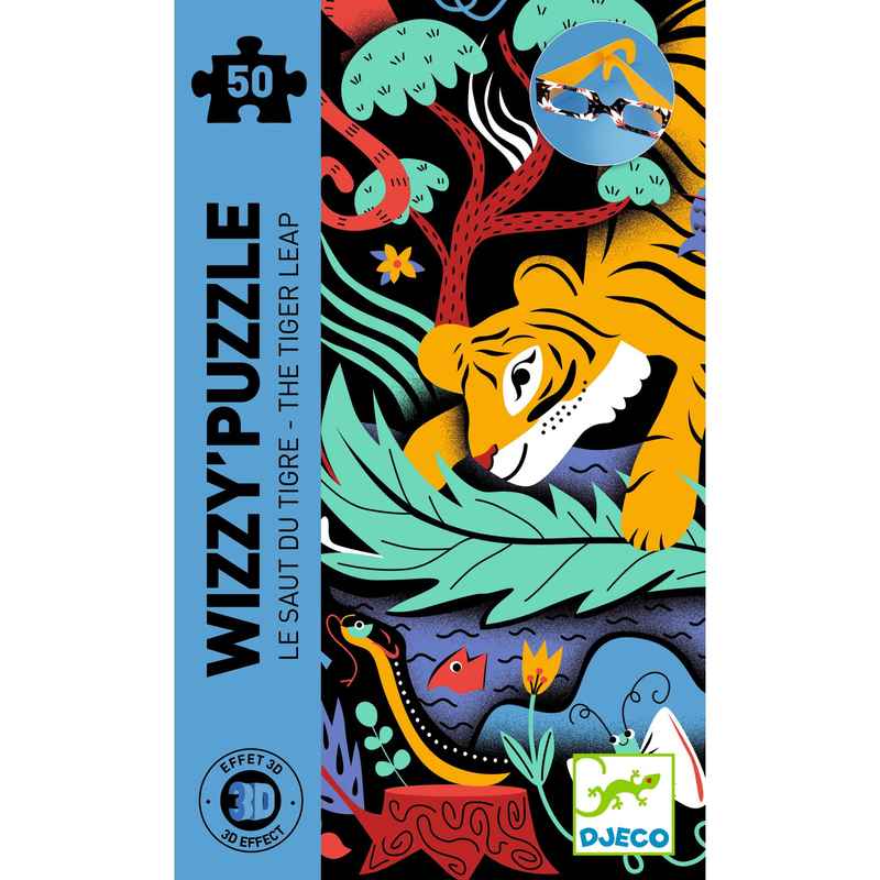 Djeco The Tiger Leap Wizzy Puzzle 50pcs