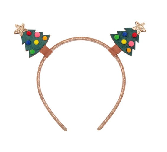 Velvet Christmas Tree Headband