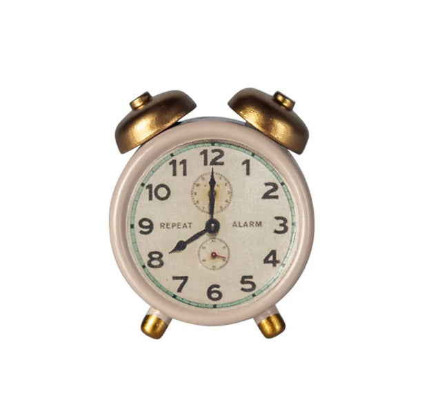 Maileg Miniature Alarm Clock - Powder