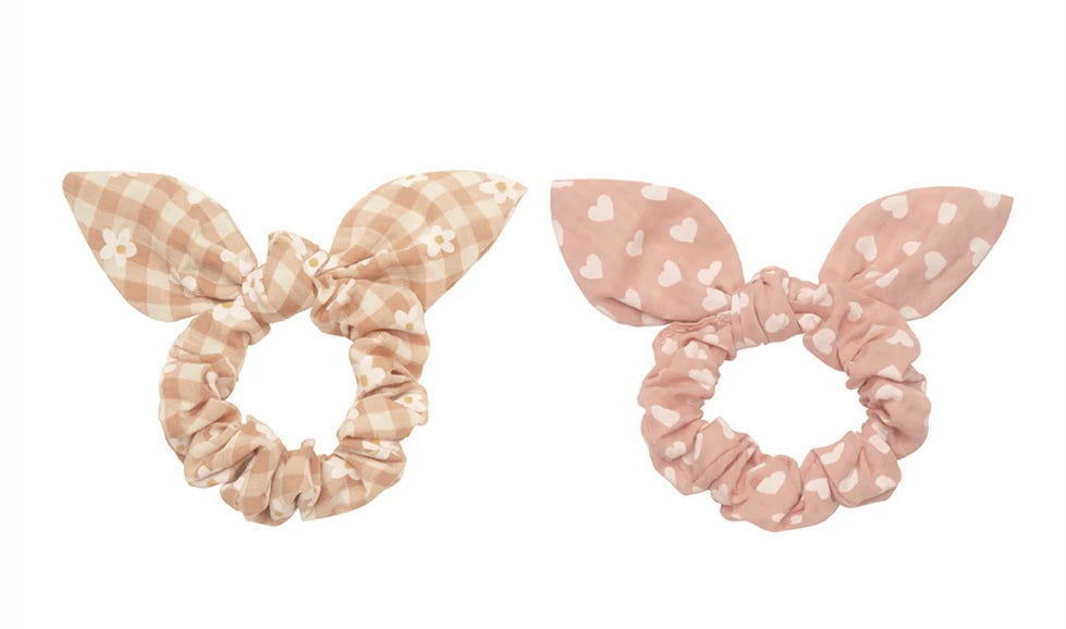 Rockahula Daisy Gingham Bunny Ears Scrunchies