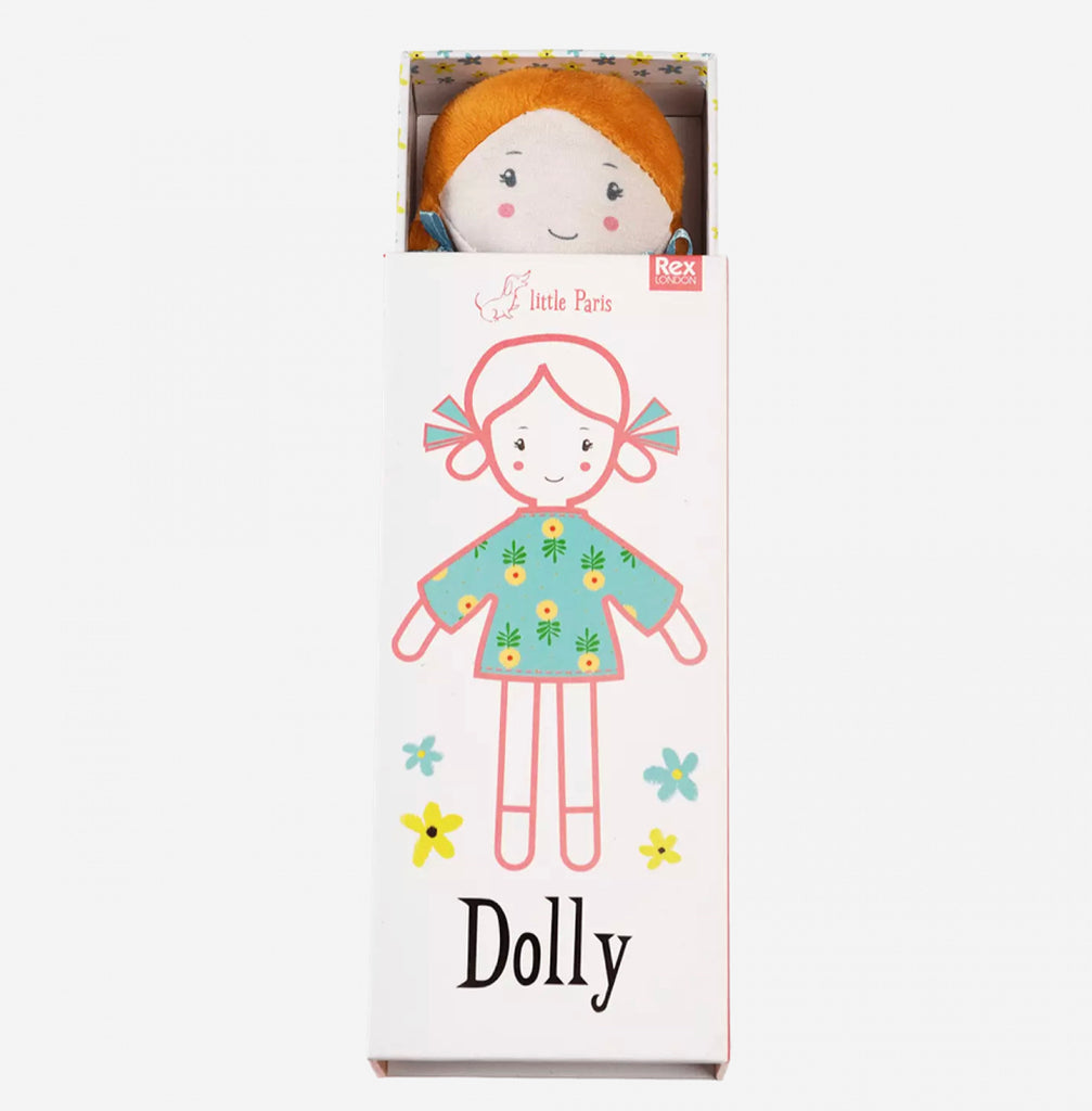 Dolly in a box - Little Paris rag doll