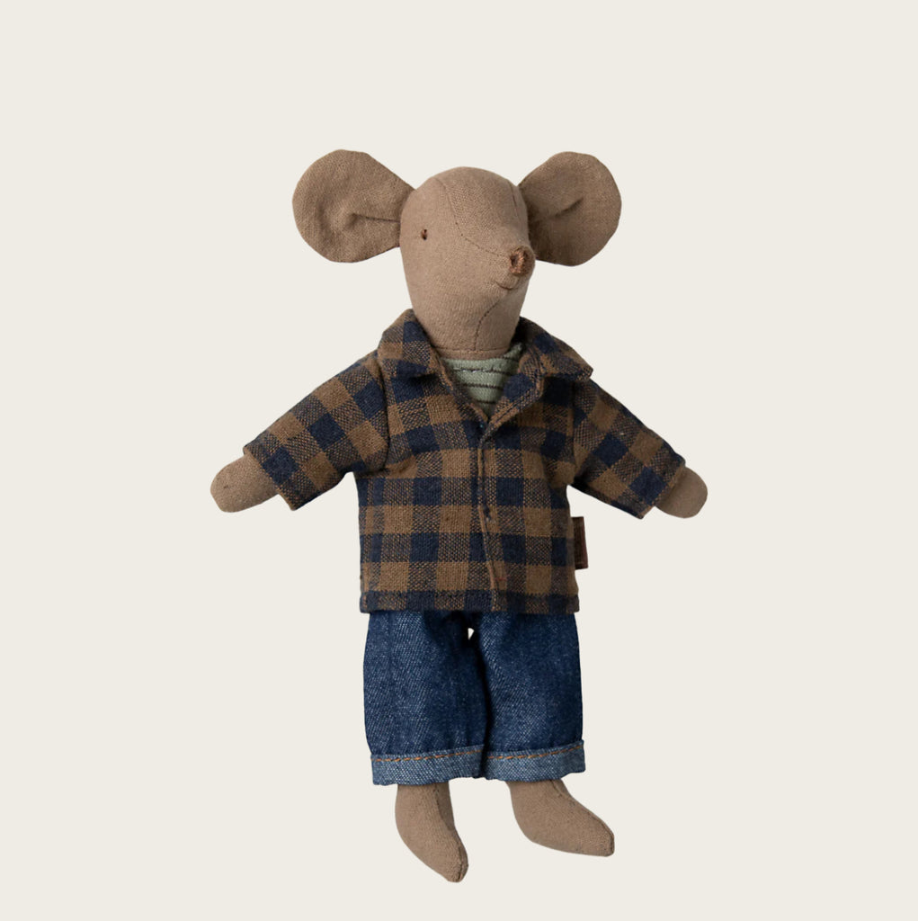 Maileg Dad Mouse, Light Brown