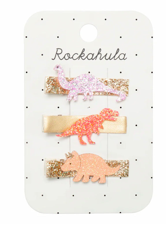 Rockahula Glitter Dinosaur Bar Clips