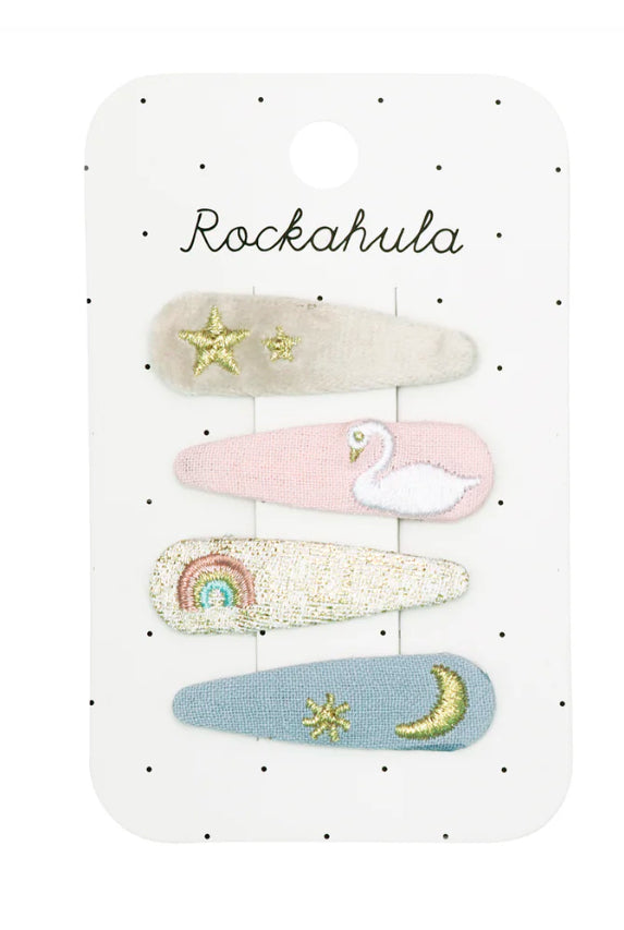 Rockahula Enchanted Embroidered Clip Set