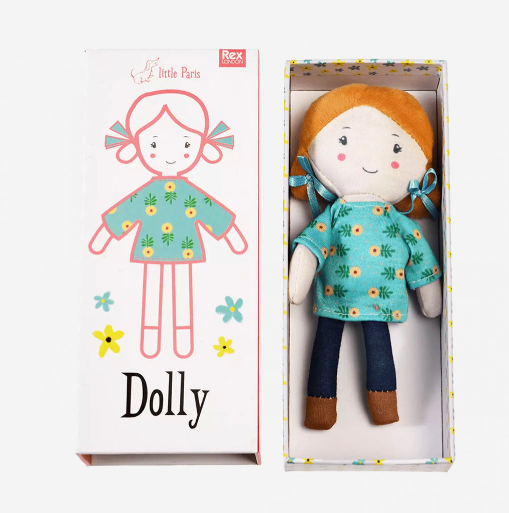 Dolly in a box - Little Paris rag doll