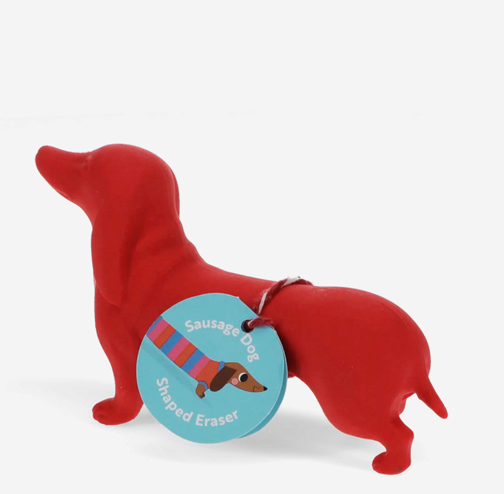 Rex London Giant Sausage Dog Eraser - Red