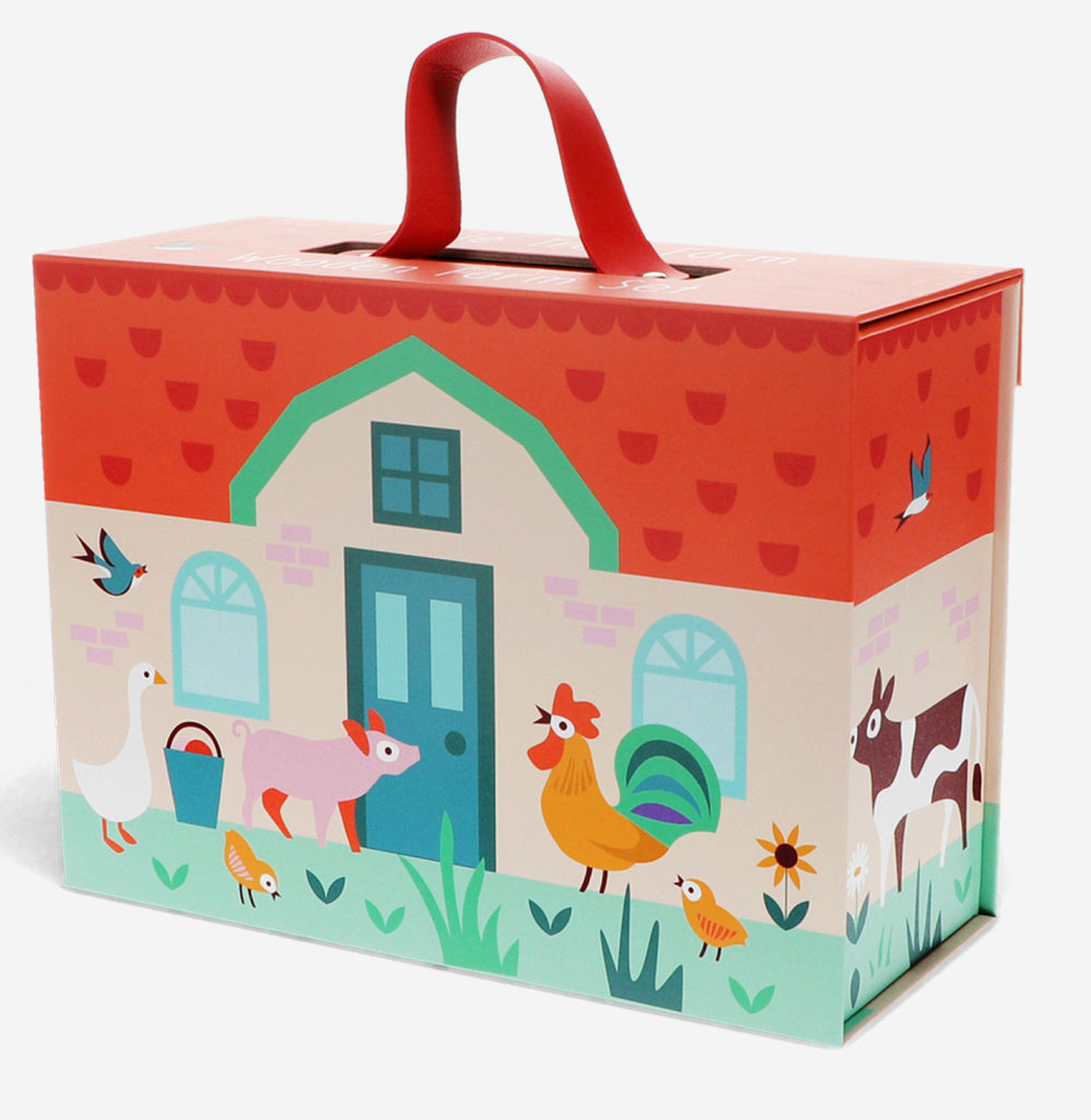 Wooden farm playset