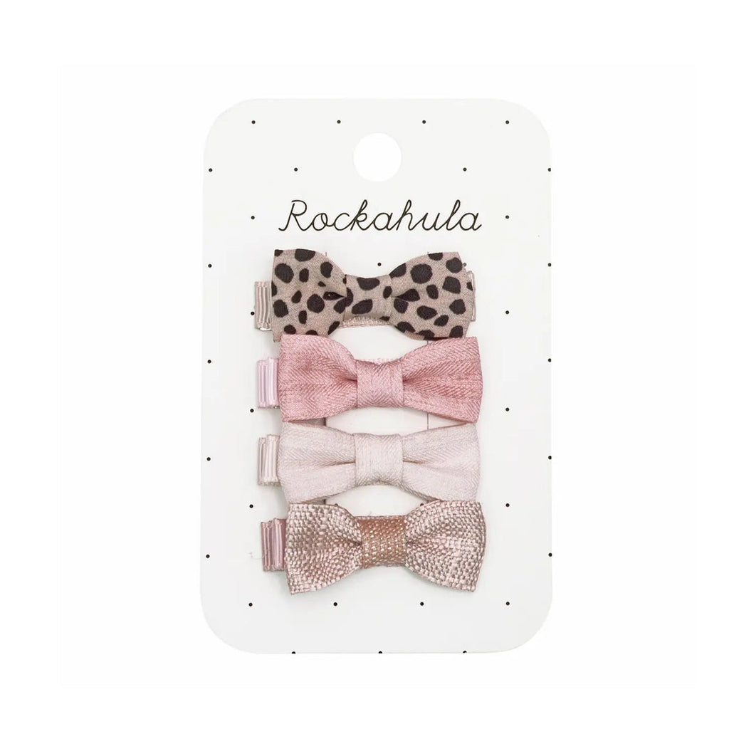 Rockahula Leopard Mini Bow Clip set