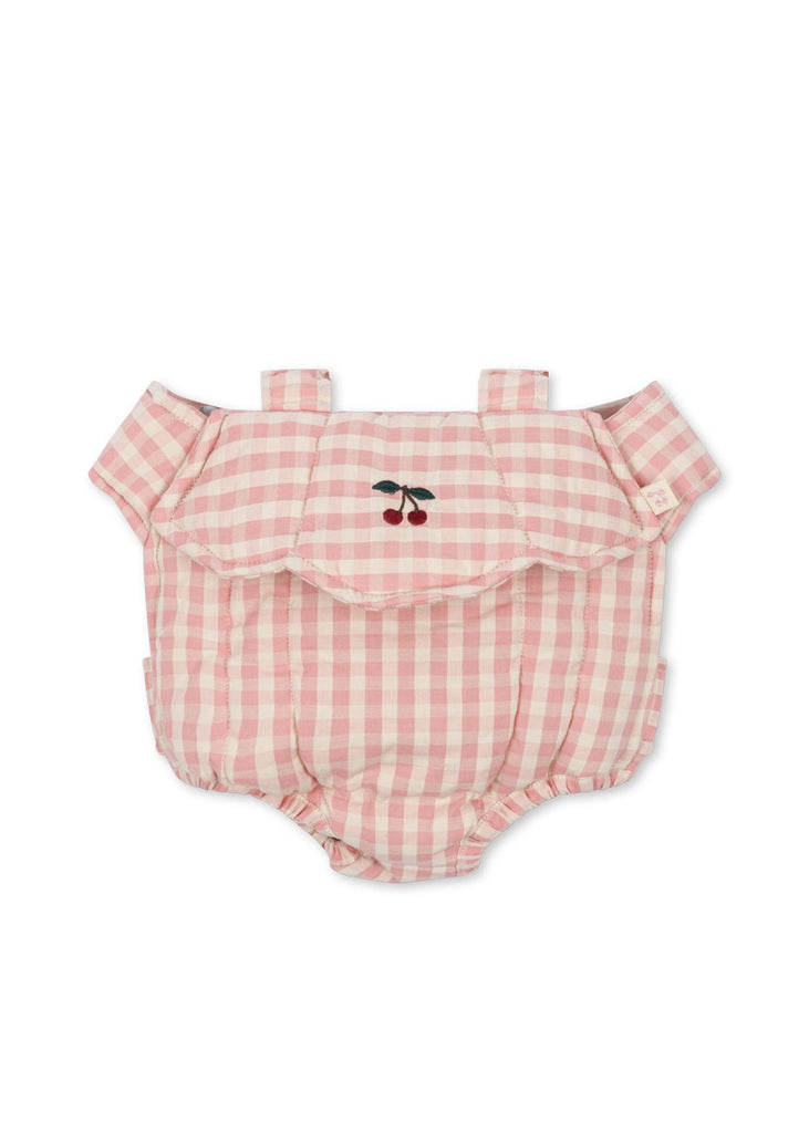 Konges Sløjd Doll Carrier - Powder Pink Check