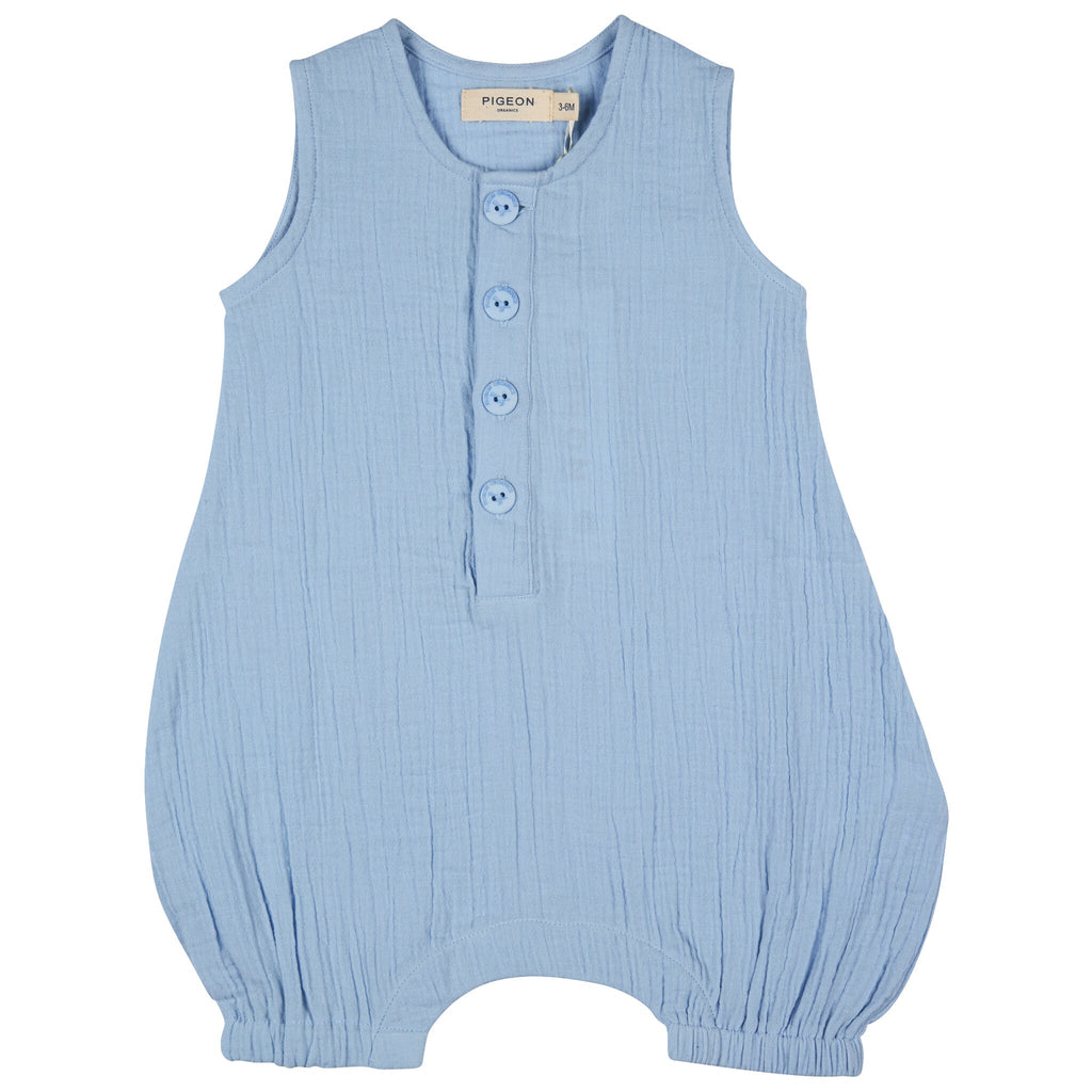 Pigeon Organics All-In-One  Muslin - Pale Blue