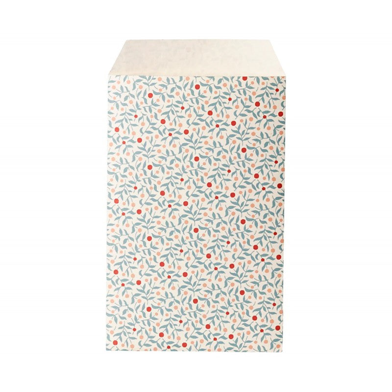 Maileg Gift Bag Envelope - Berry Branches Dusty Blue