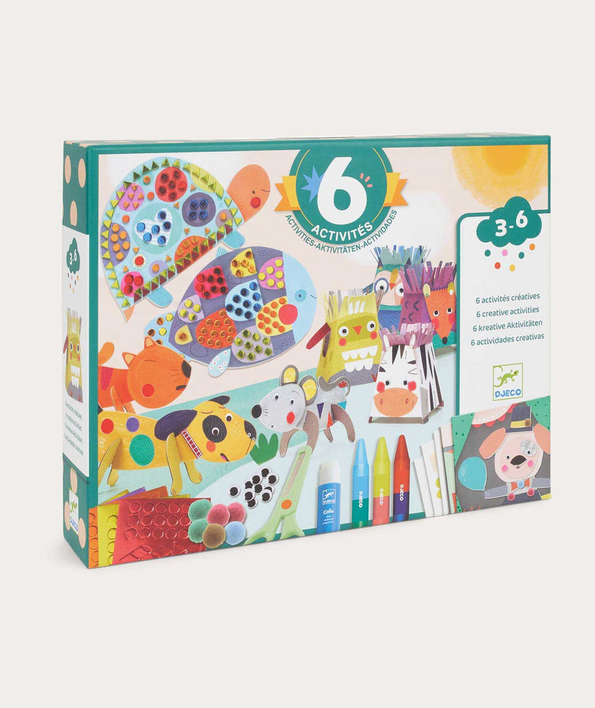 Djeco 6 Crafts Activity Pack - 3-6 years