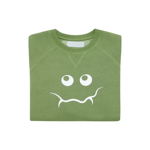 Bob & Blossom Olive Monster Sweatshirt