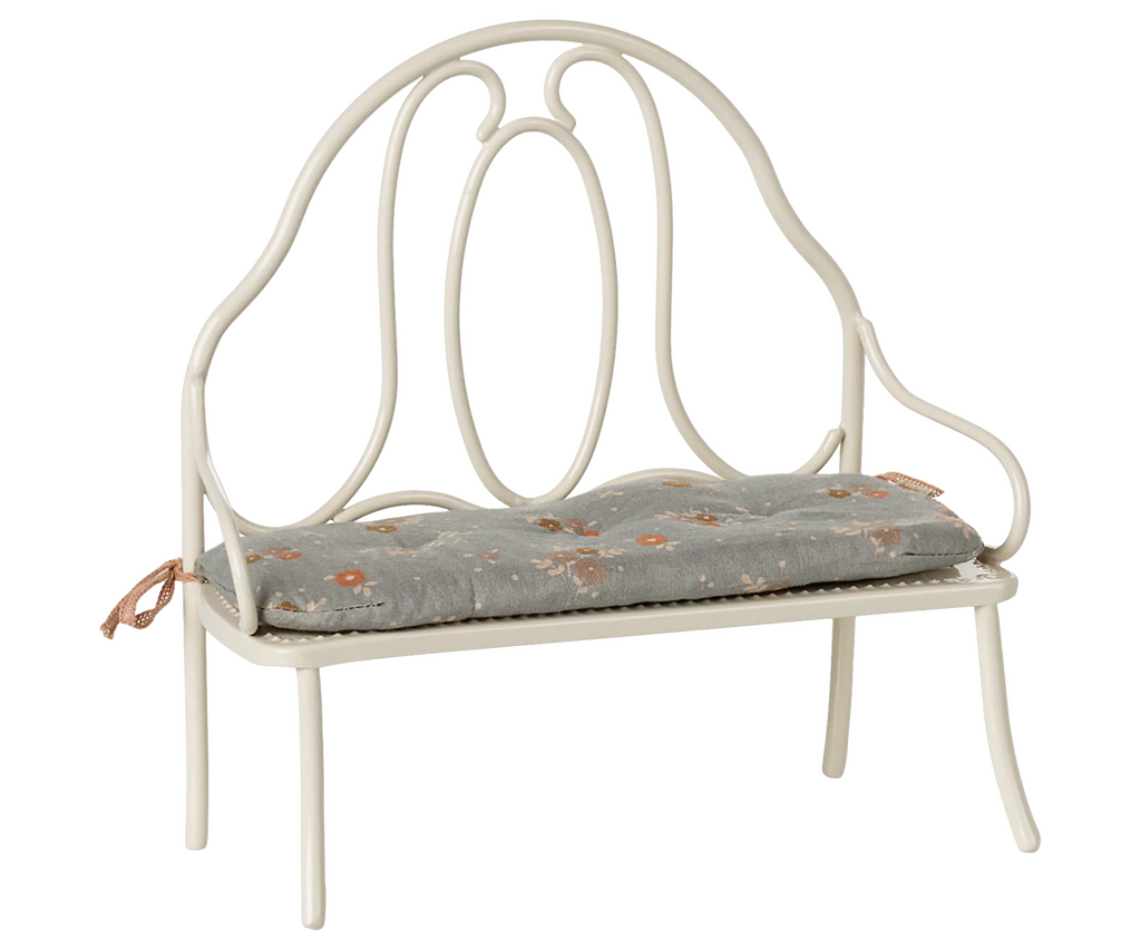 Maileg vintage bench miniature - off white