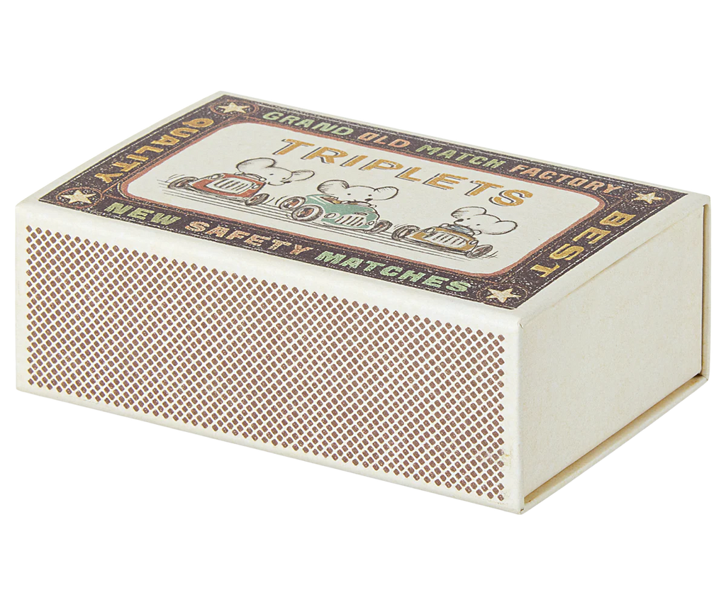 New Maileg Baby Mice Triplets In Matchbox