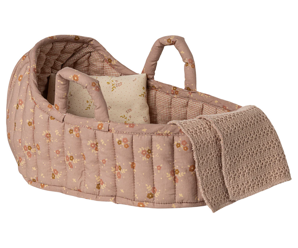 Maileg Carry Cot, Large - Rose