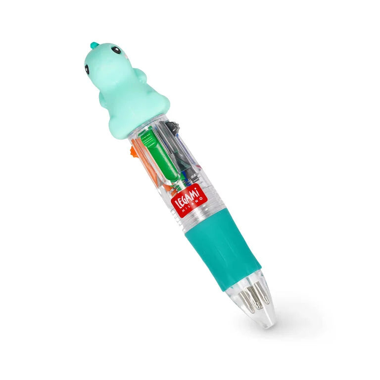 Legami Mini Magic 4-Colour Dino Ballpoint Pen