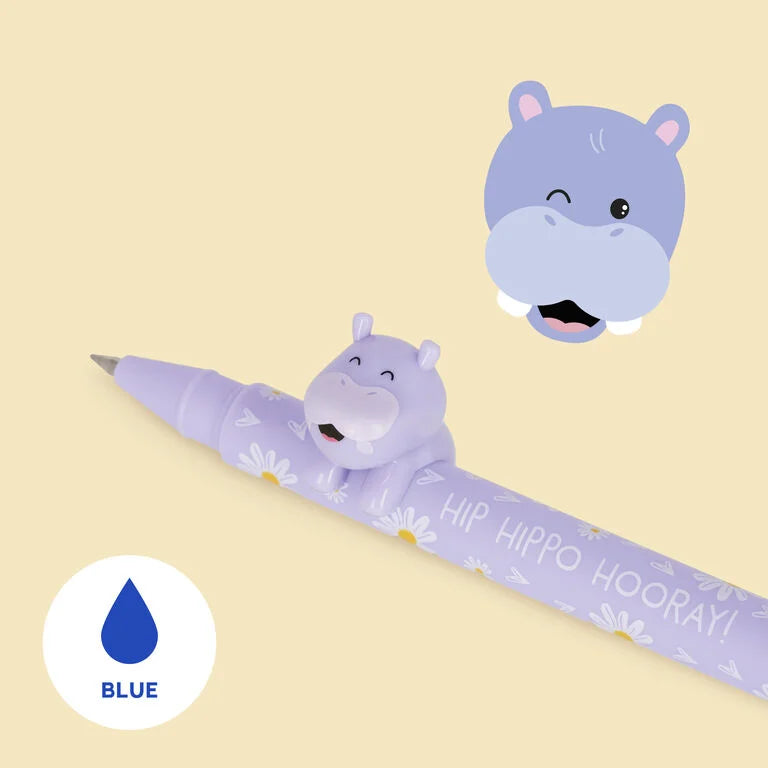 Legami Hippo Gel Pen - Lovely Friends