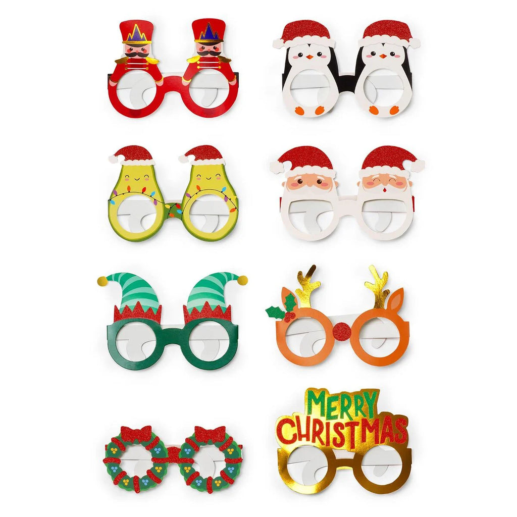 Legami 8 Christmas Paper Party Eyeglasses