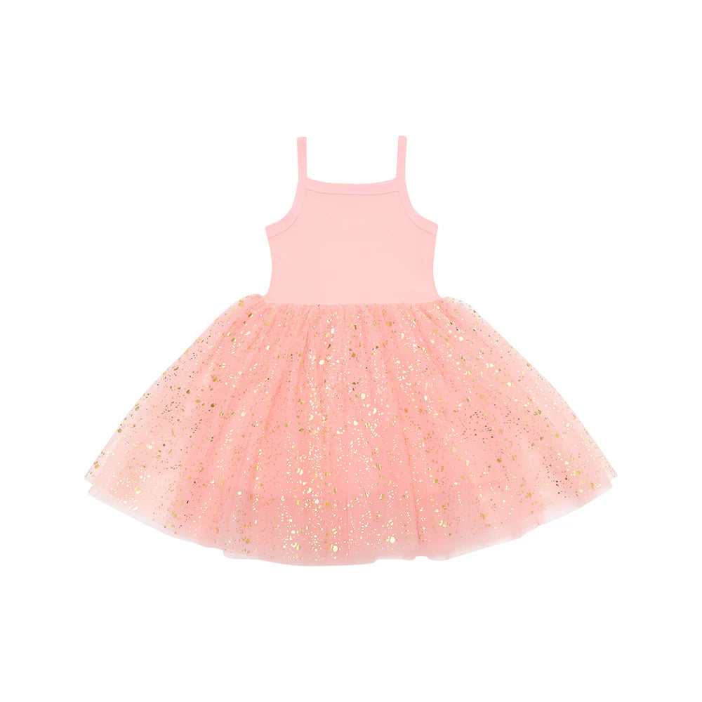 Bob & Blossom Coral Sparkle Dress