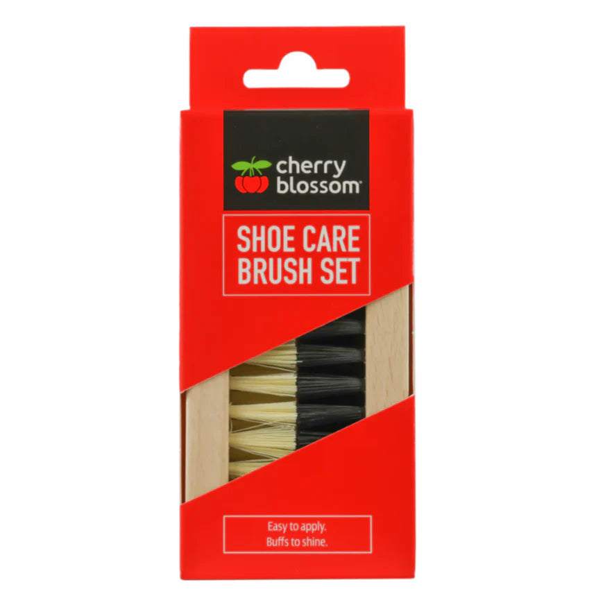 Cherry Blossom Shoe Care Brush Set