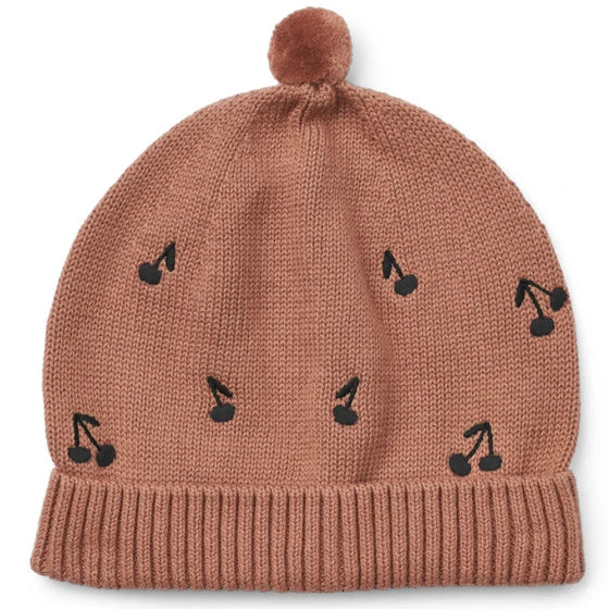 Liewood Aster Beanie Cherries/ Dark Rosetta