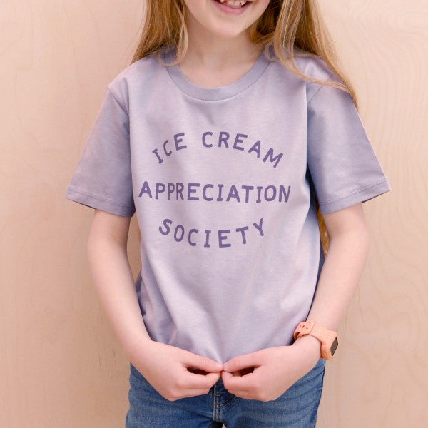 Ice Cream Appreciation Society T-shirt - Lilac