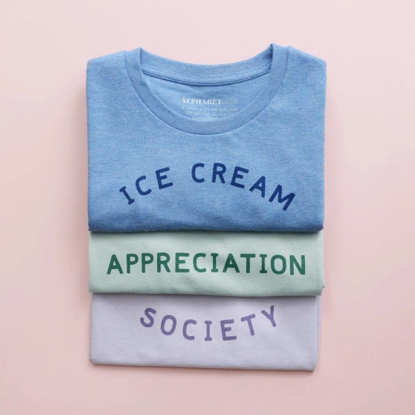 Ice Cream Appreciation Society T-shirt - Blueberry