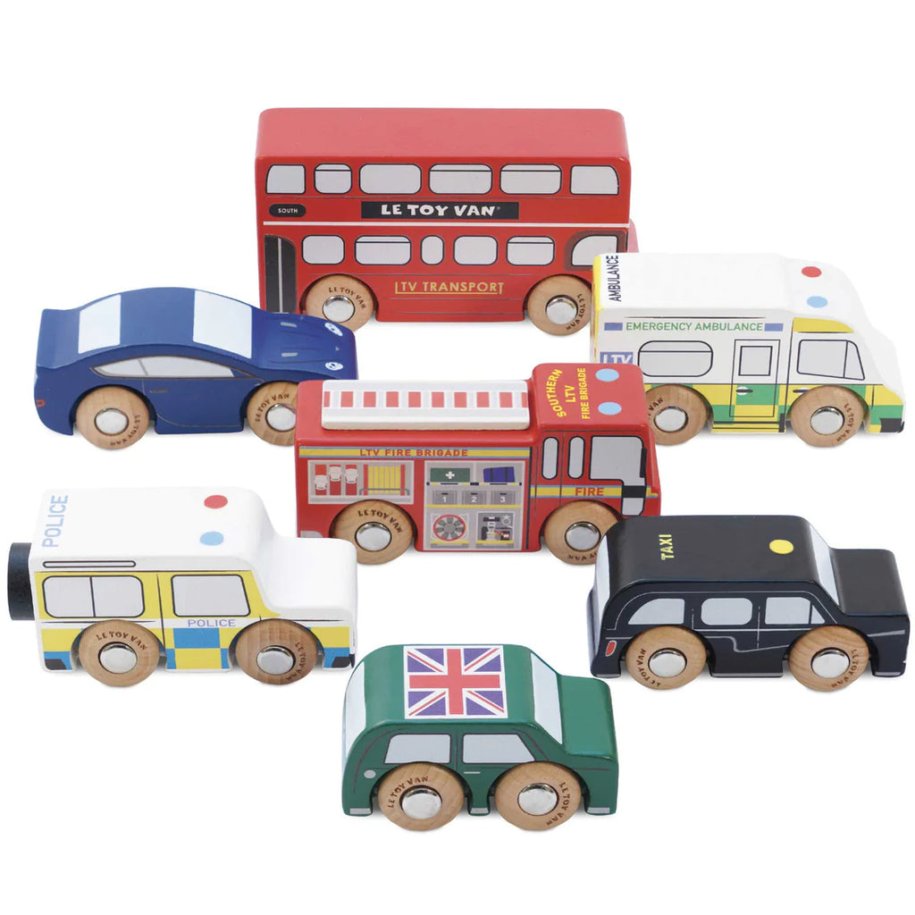 Le Toy Van London Wooden Toy Car Set
