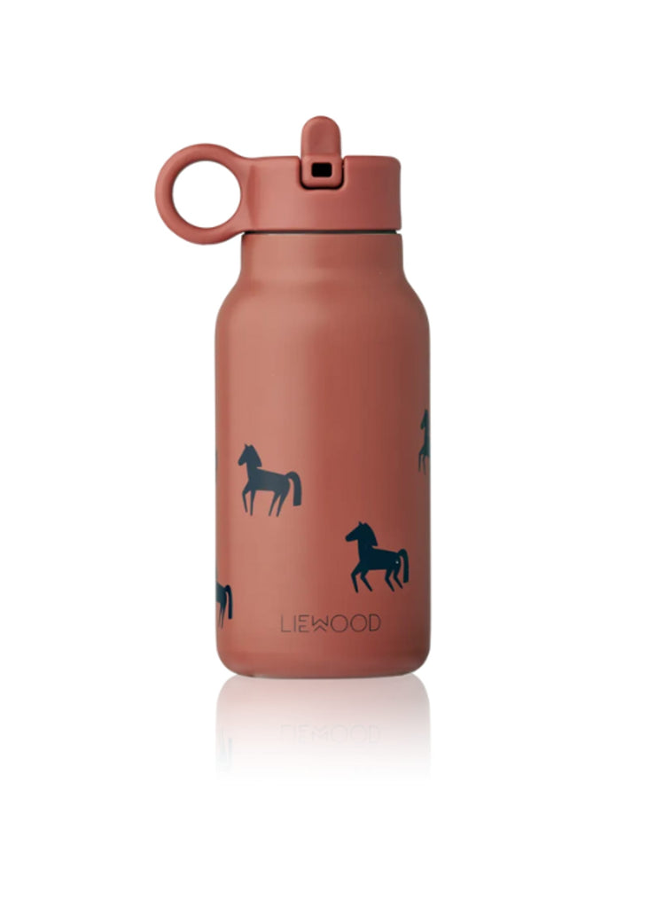 Liewood Falk Water Bottle Horses Dark Rosetta