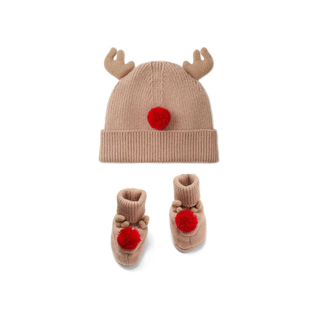 MORI Reindeer Knitted Hat & Booties