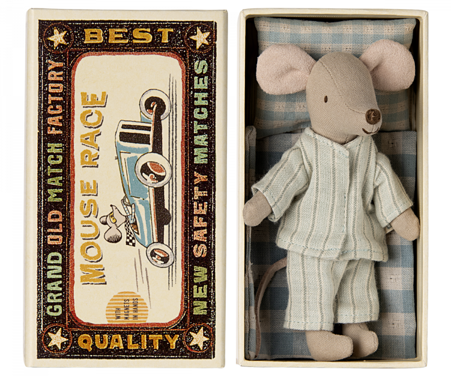 Maileg Big Brother Mouse In Matchbox