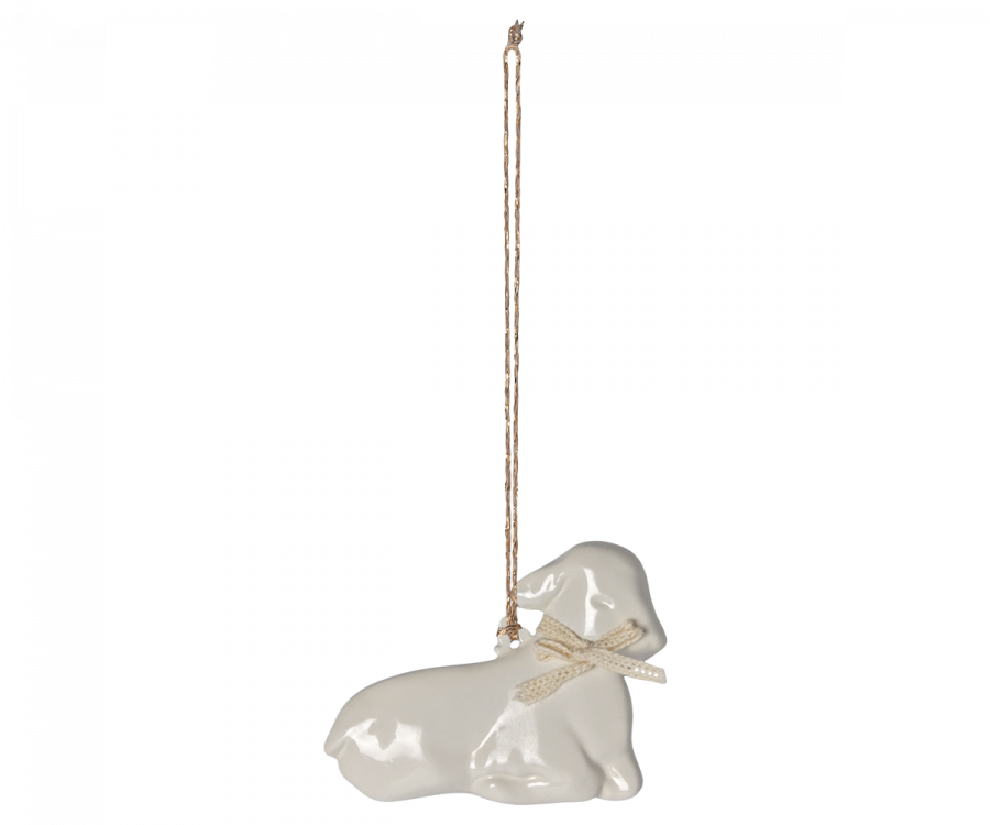 PRE ORDER Maileg Metal Ornament Lamb - Off White