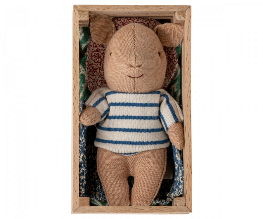 Maileg Pig In Box Baby - Boy