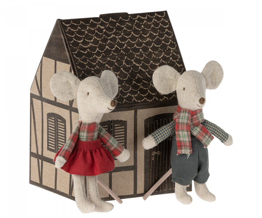Maileg Winter Mice Twins Little Brother And Sister
