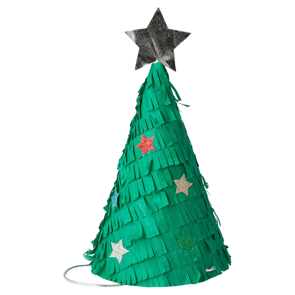 Meri Meri Fringed Christmas Tree Party Hats