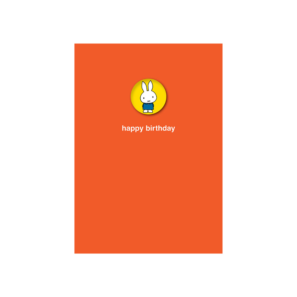 Miffy Button Badge Card