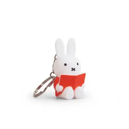Miffy Keyring - Reading a Book - Red