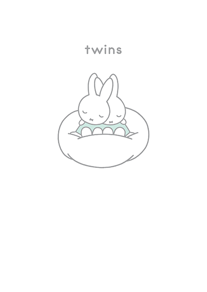 Miffy Twins Card