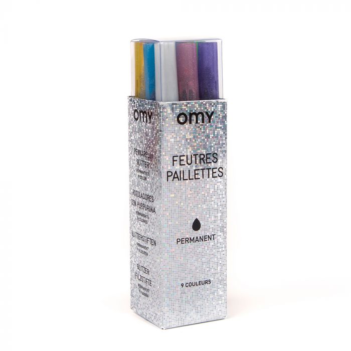 OMY 9 Glitter Markers