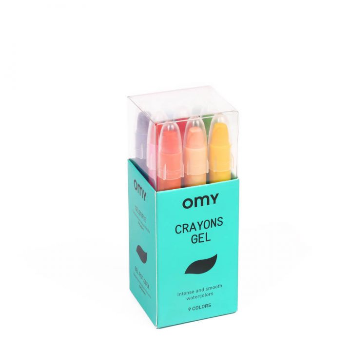 OMY Box Of 9 Gel Crayons