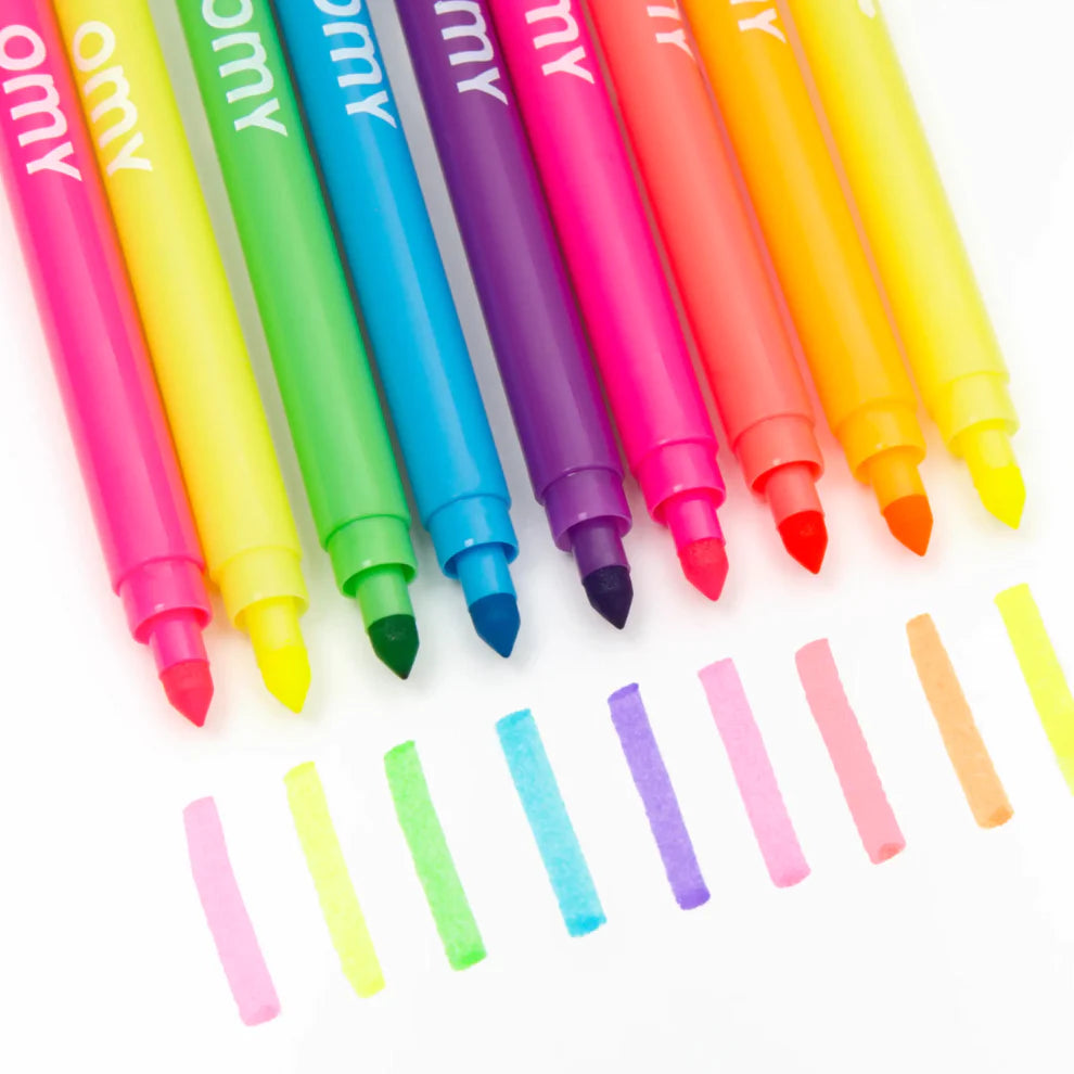 OMY Box Of 9 Felt Pens Neons