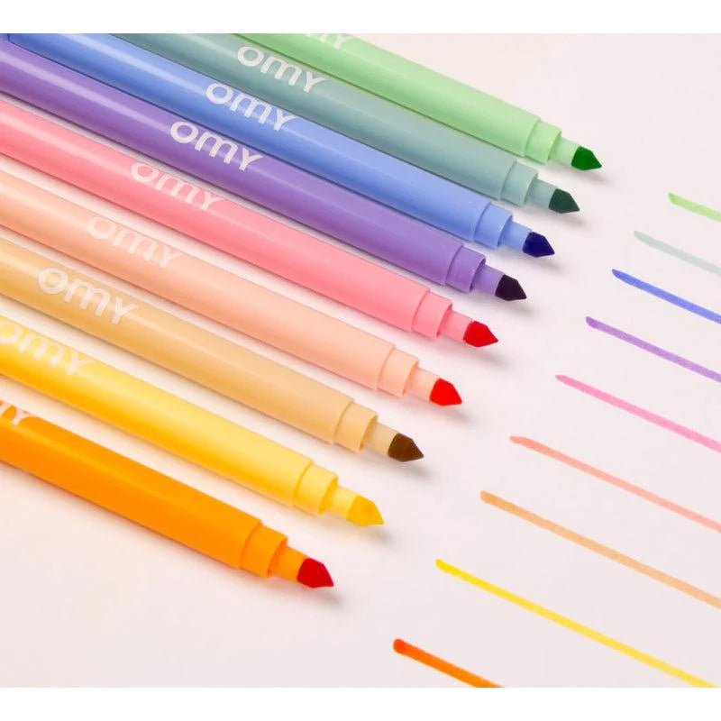 OMY Box of Pastel Colours Felt Pens