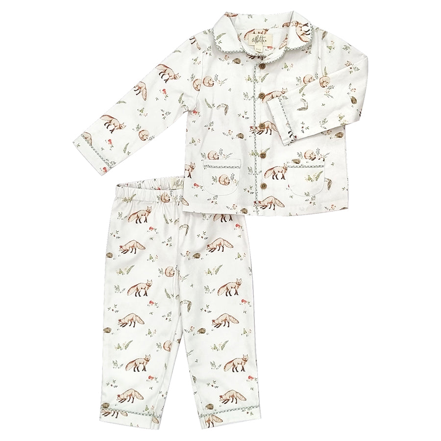 Albetta Printed Woodland Brushed Cotton Pyjamas